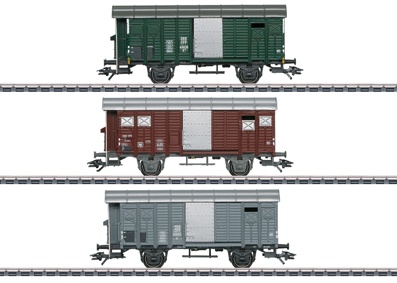 Märklin 46568 Güterwagen-Set mit gedeckten Güterwagen K3 Güterwagen-Set mit gedeckten Güterwagen K3