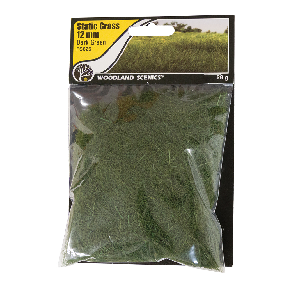 12mm Static Grass Dark Green 