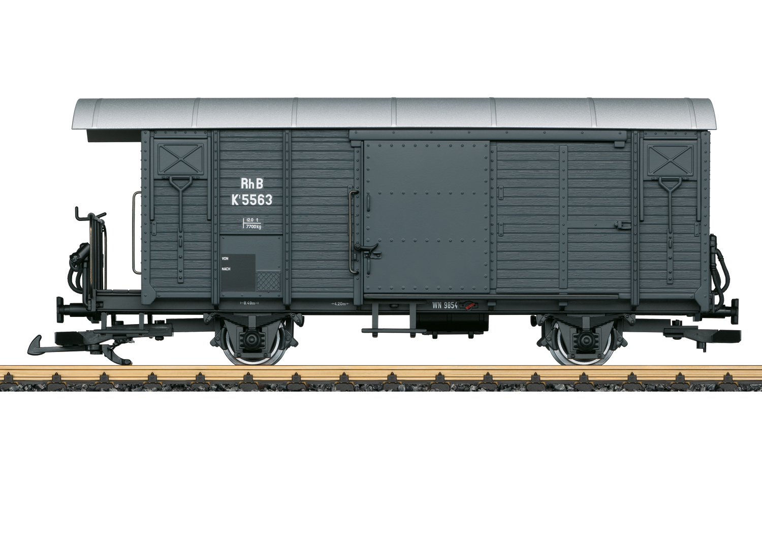 LGB 43814 RhB gedeckter Güterwagen RhB gedeckter Güterwagen