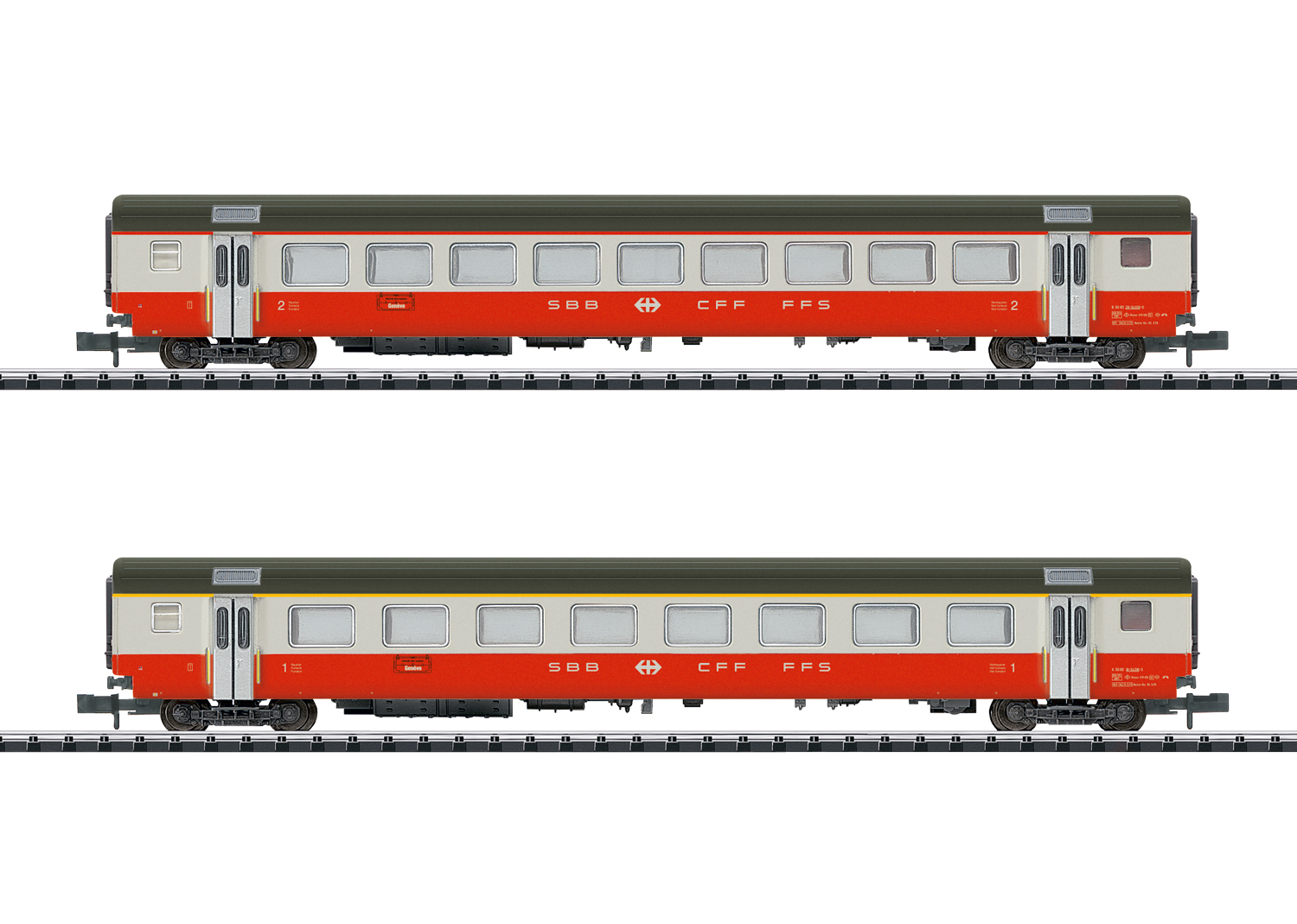 Trix 18721 Schnellzugwagen-Set Swiss Express Teil 2 Schnellzugwagen-Set Swiss Express Teil 2