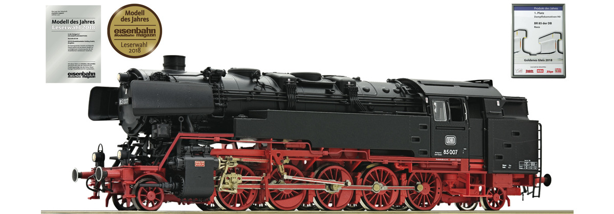 Roco 78270 - Dampflokomotive 85 007, DB (AC mit MFX) 