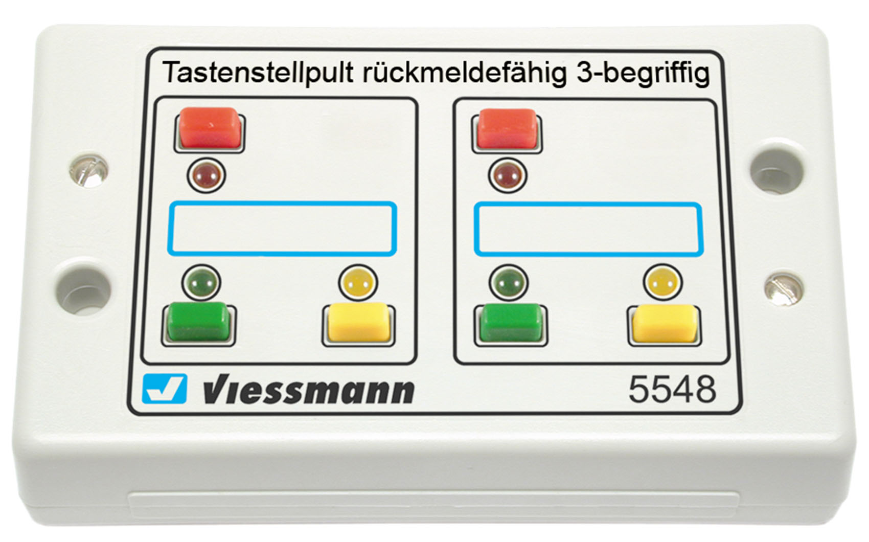 Viessmann 5548 Tasten-Stellpult, rückmeldefähig, 3-begriffig 
