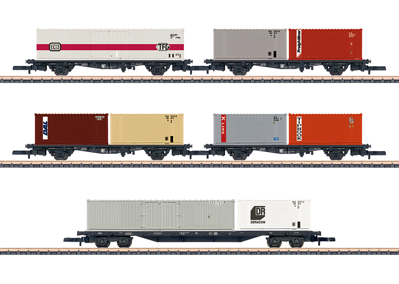 Märklin 82664 Containertragwagen-Set Wagenset Container-Transport