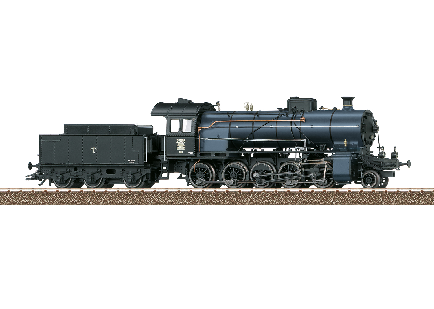Trix 25254 Dampflokomotive mit Schlepptender Serie C 5/6 Elefant